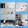 8 IN 1 Electric Spin Scrubber Cordless Power Cleaning Brush Rechargeable Cleaner