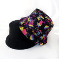 New Cotton Street Graffiti  Men's Bucket Hat Double-Sided Hip Hop   Outdoor Women Caps Beach Sun Protect Fishing Unisex Bonnet