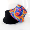 New Cotton Street Graffiti  Men's Bucket Hat Double-Sided Hip Hop   Outdoor Women Caps Beach Sun Protect Fishing Unisex Bonnet