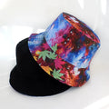 New Cotton Street Graffiti  Men's Bucket Hat Double-Sided Hip Hop   Outdoor Women Caps Beach Sun Protect Fishing Unisex Bonnet