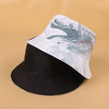 New Cotton Street Graffiti  Men's Bucket Hat Double-Sided Hip Hop   Outdoor Women Caps Beach Sun Protect Fishing Unisex Bonnet