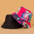 New Cotton Street Graffiti  Men's Bucket Hat Double-Sided Hip Hop   Outdoor Women Caps Beach Sun Protect Fishing Unisex Bonnet