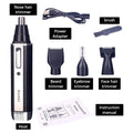 4-in-1 Rechargeable Men Beard Styler, Nose , Eyebrow Trimmer: The Complete Grooming Kit