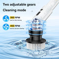 8 IN 1 Electric Spin Scrubber Cordless Power Cleaning Brush Rechargeable Cleaner