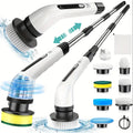 8 IN 1 Electric Spin Scrubber Cordless Power Cleaning Brush Rechargeable Cleaner