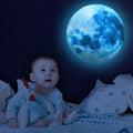 Glow in The Dark Stars for Ceiling, 1108 Pcs Moon and Stars Kids Wall Decals (Sky Blue)