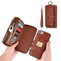Luxury Leather Phone Case for iPhone X 6 Plus/ 7 Plus / 8 Plus | Phone Case Wallet Cover For iPhone  X 6 Plus/ 7 Plus / 8 Plus  Leather Zipper Wallet