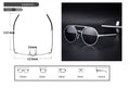 New men's polarized sunglasses Vintage round frame sunglasses Aluminum magnesium glasses Driving sunglasses