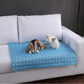 Dog Summer Cooling Mat 3 Size Pet Ice Pad Cool Cold Silk Moisture-Proof Cooler Sofa Mats Portable Tour Sleeping Pet Accessories