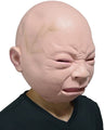 Halloween Costume Party Baby Mask Full Head for Adults Latex Cry Baby Mask