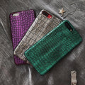 3D Crocodile Skin Phone Case For iPhone 8 X S XS 7Plus