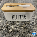 Ceramics Butter Keeper Container, White _ns23 #mkpt4