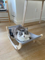 Cat Hammock, New Moon Swivel Cat Chair, Elevated Cat Bed Indoor, Cat Furniture, Gift