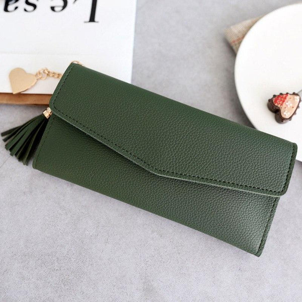 Brand Designer Leather Wallets For Women | Clutch Phone Wallet With Credit Card Holder And Long Tasse - P&Rs House