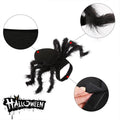 Halloween Pet Spider Clothes Puppy Plush Spider Cosplay Costume For Dogs Cats Party Cosplay Funny Outfit Simulation Black Spider
