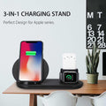 3 in 1 Wireless Charger | 10W Qi Wireless Charger Dock Station| Fast Charging for Apple Watch 1 thru 4 For iPhone XR XS Max and Samsung S9 For AirPods