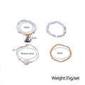 Bohemian Handmade Weave Heart Long Tassel Bracelet Sets | Women New Grey Rope Chain Bracelets