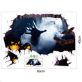 3D  Halloween Broken Wall Sticker