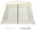NEW Outdoor BBQ Party Tent 10x8 Wedding Canopy Event Gazebo with Sidewalls (Beige) _mkpt44
