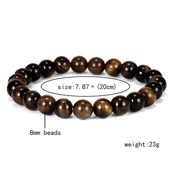 Tiger Eye Natural Lava Stone Chakra Yoga Beads Bracelets for Women Men Power Stone Charm Bracelet Fashion Jewelry Accessories