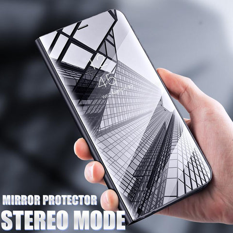 Luxury Smart Mirror Flip Phone Case For Samsung Galaxy S6-S9 S10E S10 S9 S8 Plus Note 8 Note 9 Cover