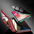 Anti-peeping double-sided magnetic mobile phone case