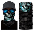 3D Skull Skeleton Balaclava Seamless Motorcycle Neck Face Shield Mask Scarf Bicycle Hunting Outdoor Anti-UV Bandana Headband