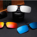 Cool Polarized Mirrored UV400 Lens Clips On Sunglasses Driving Night Vision Lens Sun Glasses Male Anti-UVA For Men Women
