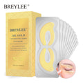 STANDOUT NATURAL CARE BREYLEE 24K Gold Eye Mask Caviar Collagen Essence New Style Eye Patch Anti Aging Remove Wrinkle Sheet Mask Eye Skin Care 10pairs