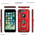 LeYi AMZ Compatible for iPhone 6s /6 Case, iPhone 7 Case, iPhone 8 Case, Military-Grade Dual Layer Protective Phone Cover Case with 360 Degree Rotating Holder Kickstand for Apple iPhone 6/ 6s/ 7/8, Red