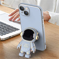 Astronaut Phone Case Hidden Stand Case Cover for iPhone, 6D Plating Astronaut Phone Case with Stand Lens Film Protective Cover #ns23 _mkpt