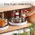 360° Rotating Storage Rack Multifunctional Seasoning Organizer Shelf Oilproof Non-slip Kitchen supplies Holder For Home