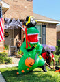 7 FT Tall Halloween Inflatable Outdoor Pirate Dinosaur, Blow Up Yard Decoration