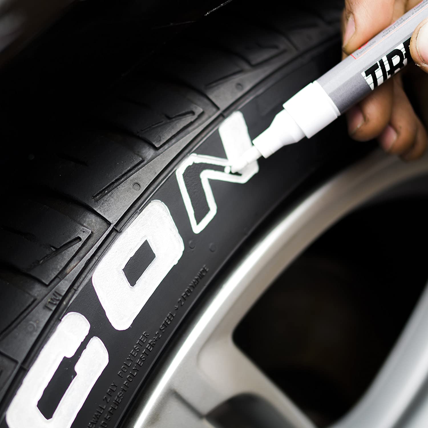 6PC White Paint Pen Marker Waterproof Permanent Car Tire Lettering _mkpt4 #ns23