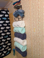 6-Tier Towel Rack Wall Mounted Metal with 6 Compartments for Bathroom Hand Towels Washcloths