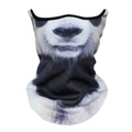 3D Animal Neck Warmer Scarf Half Face Mask Bicycle Winter Snowboard Balaclava Halloween Party Cat Dog Panda Pig Wolf Windproof