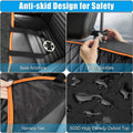 🐶 Dog Car Seat Cover Waterproof Pet Seat Cover for Back Seat Scratch Proof & Hammock 600D Heavy Duty Dog Seat Cover for Cars Truck _mkpt4