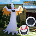 8ft Inflatable Halloween Ghost Blow Up Decoration w/ Built-in Flame Light #ns23 _mkpt