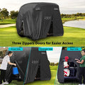 4 Passenger Golf Cart Cover for EZGO, Club Car, Yamaha, 400D Black- #ns23 _mkpt