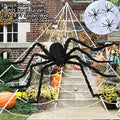 Giant Spider Web Set for Halloween Decorations Outdoor with 59
