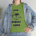 Sarcastic 'Nobody Cares' Tee for the Unbothered