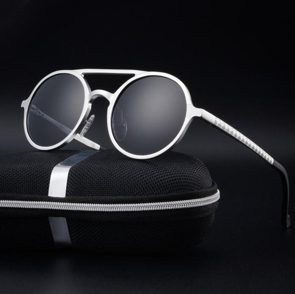 Retro Aluminum Magnesium Sunglasses Polarized Vintage Eyewear Accessories Women Sun Glasses Driving Men Round Sunglasses - P&Rs House