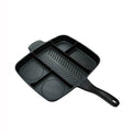 Non-Stick Divided 5 in 1 Magic Frying Grill Pan Skillet | Non-Stick Divided Grill Pan Fry Oven Skillet Cookware Kitchen Accessories