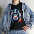Rainbow Monkey Face, Colorful Monkey Art, Chimp Art