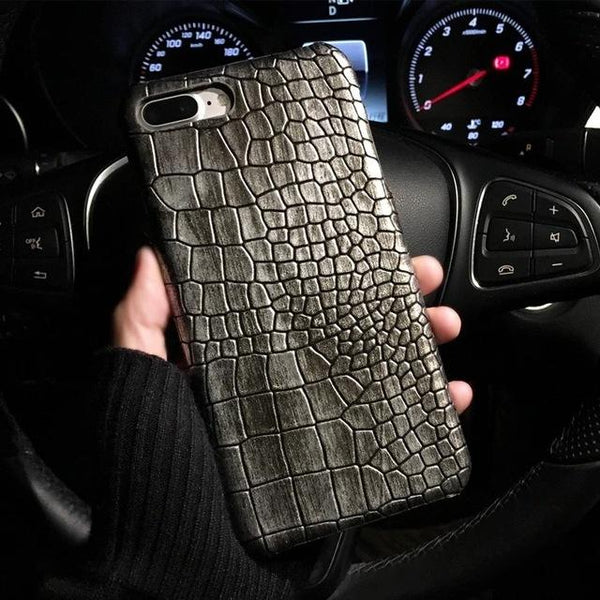 3D Crocodile Skin Phone Case For iPhone 8 X S XS 7Plus - P&Rs House