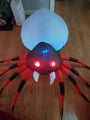 4 FT Width Halloween Inflatable Outdoor Red Legged Spider with Magic Light