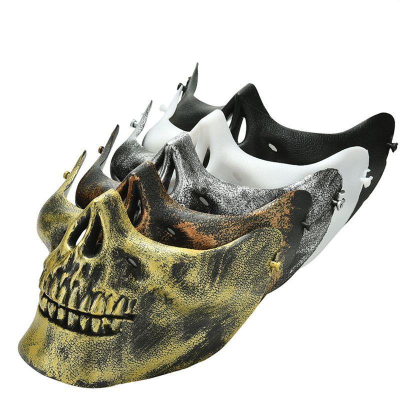 Minch Scary Skull Skeleton Mask Halloween Costume Half Face Masks