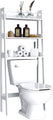 Bathroom Shelf Organizer Over The Toilet, Bathroom Spacesaver, Toilet Rack, Shelf (White) _mkpt44
