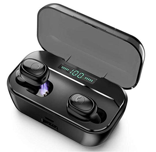 Wireless Earbuds Bluetooth 5.0 Deep Bass 3D Stereo Sound in-Ear Headset, IPX7 Waterproof Sport Headphone  Mini Earphone with 3500mAH Charging Case  - P&Rs House