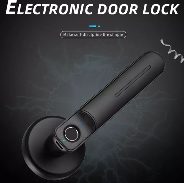 Electronic Handle Smart Door Lock Fingerprint Biometric Digital Code Door Lock